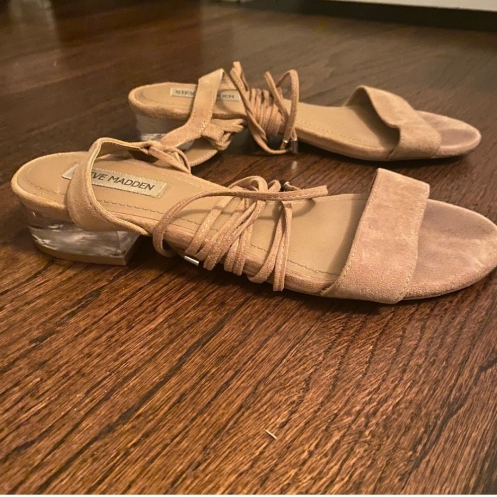Steve Madden Nude Wrap Sandals (Women’s Size 7.5)